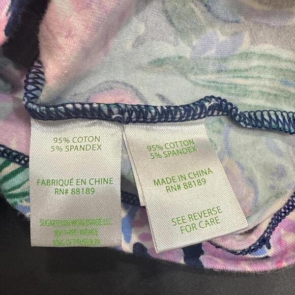 Lilly Pulitzer Seahorse Mermaid Nautical Print Kids PJs Sammie Set Pajamas Sz 8 - Picture 5 of 15